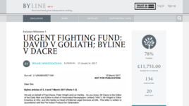 Mail editor Dacre threatens start-up with libel action