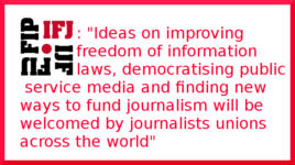 IFJ welcomes bold plans for media reform