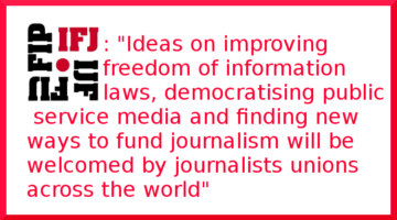 IFJ welcomes bold plans for media reform